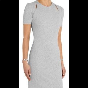 Elizabeth and James gray dress